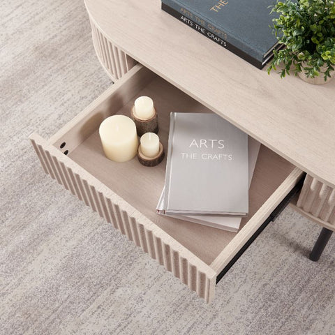 Unipaws Curved Profile Modern Center Table