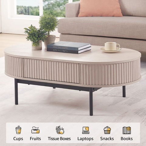 Unipaws Curved Profile Modern Center Table
