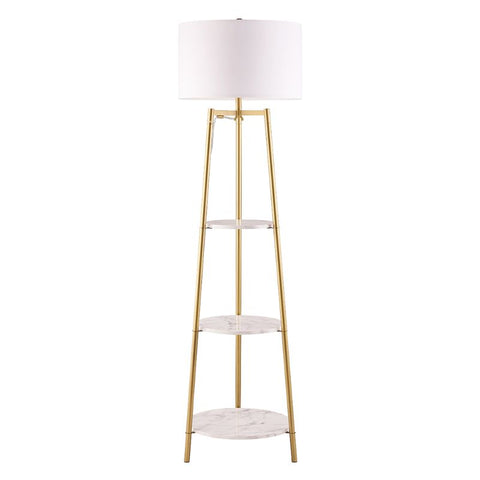 Unipaws Standing Reading Light with Round Shelves