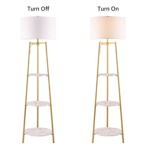 Unipaws Standing Reading Light with Round Shelves