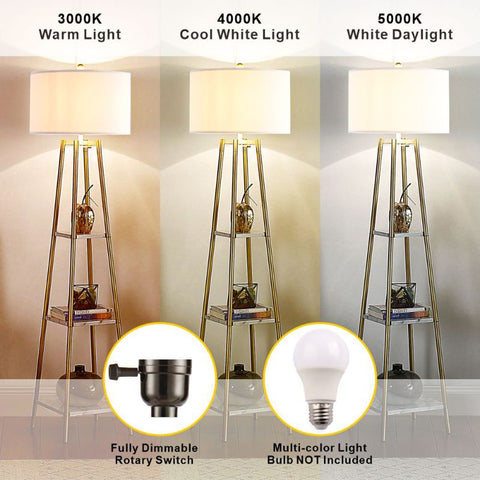 Unipaws Standing Reading Light with Square Shelves