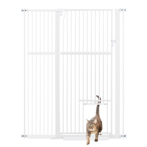 Dog Gate with Cat Door