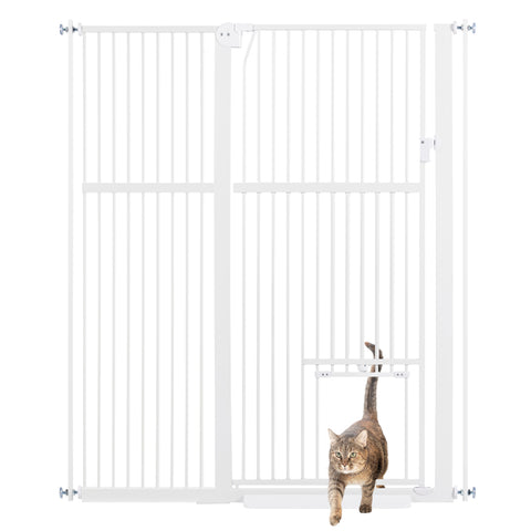 Dog Gate with Cat Door
