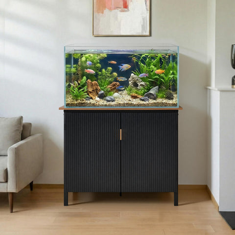 unipaws 40-50 Gallon Aquarium Stand, Fish Tank Stand with Storage Cabinet