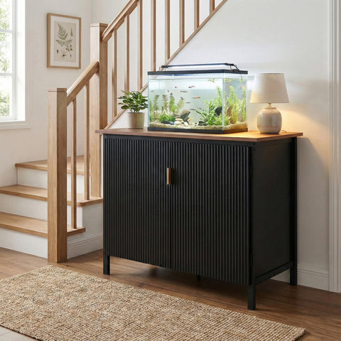 unipaws 40-50 Gallon Aquarium Stand, Fish Tank Stand with Storage Cabinet