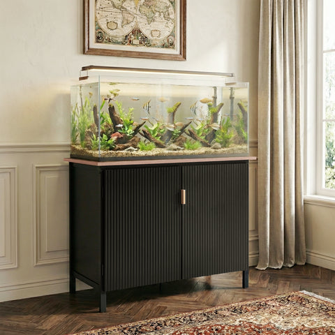 unipaws 40-50 Gallon Aquarium Stand, Fish Tank Stand with Storage Cabinet