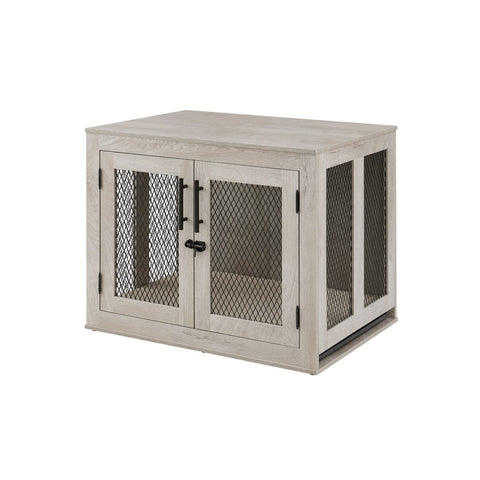Unipaws Stylish Wooden Dog Crate: Large Pet Kennel & Decor Table
