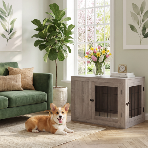 Unipaws Double Doors Dog Crate