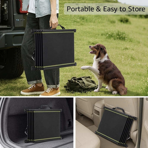75" Telescoping Dog Ramp for Car, SUV & Truck
