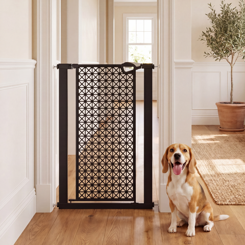 Tall Pressure‑Mounted Dog & Pet Gate