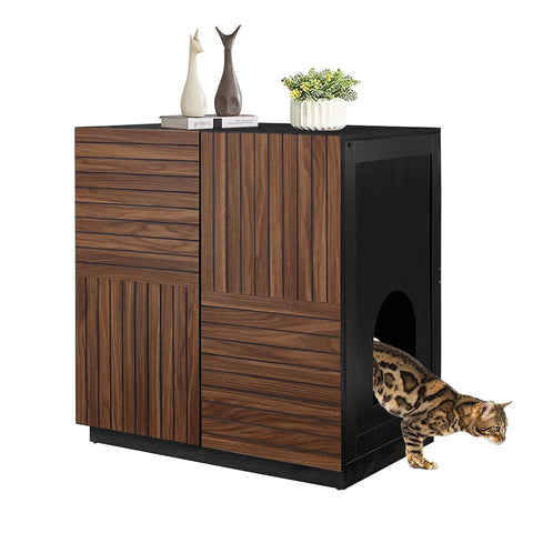 Furniture Style Tall Cat Litter Box Enclosure