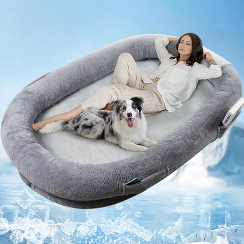 Human Dog Bed – Memory Foam, Plush, for People & Pets