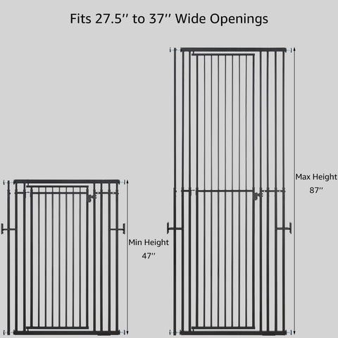 Extra Tall Cat Gate – Fits 27.5″–32″ wide openings