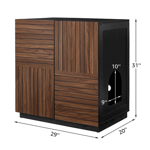 Furniture Style Tall Cat Litter Box Enclosure