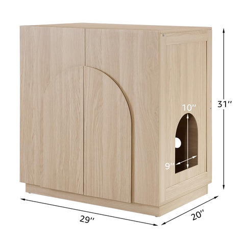 Furniture Style Tall Cat Litter Box Enclosure