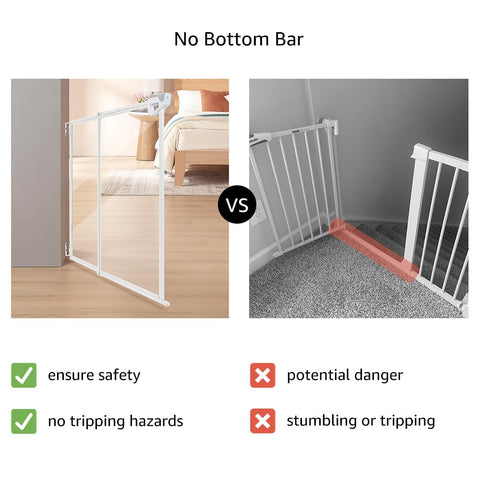 Unipaws Clear Dog Gate – for Doorways, Hallways & Stairs