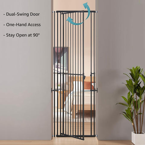 Extra Tall Cat Gate – Fits 27.5″–32″ wide openings