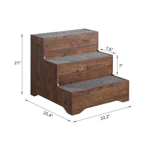 Wooden Pet Stairs – Non-Slip for Dogs & Cats