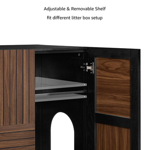 Furniture Style Tall Cat Litter Box Enclosure
