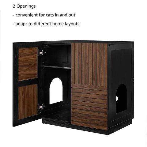 Furniture Style Tall Cat Litter Box Enclosure