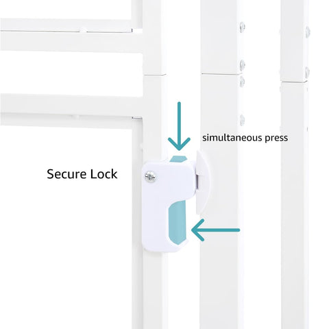 Tall Clear Acrylic Pet Gate for Doorways & Stairs - 27" - 32"/37“