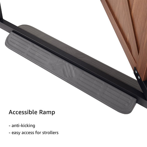 Unipaws Barn Door Dog Gate – 30"/ 39" Tall, Pressure-Mounted Pet Safety Gate