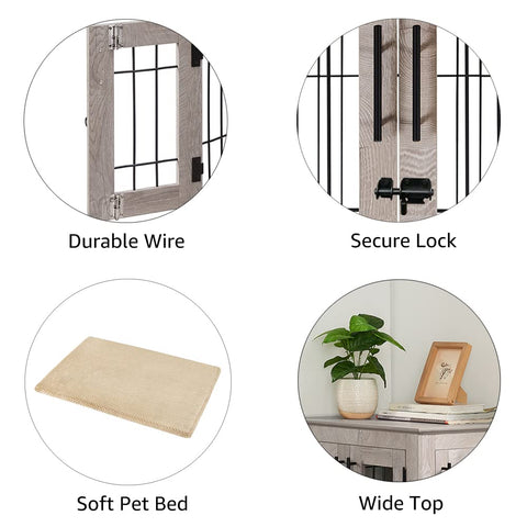 Furniture Style Dog Crate End Table