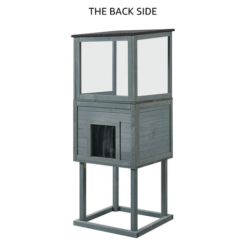 Outdoor Waterproof Cat Feeding Station & Shelter