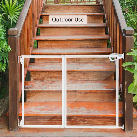 Unipaws Clear Dog Gate – for Doorways, Hallways & Stairs