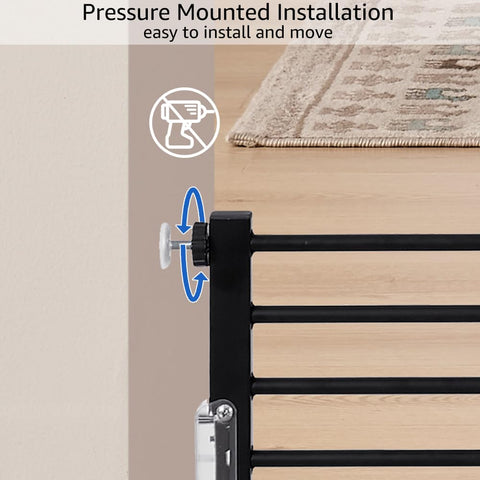 Expandable Step-Over Dog Gate with LED Light