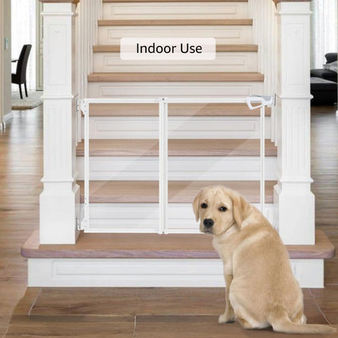 Unipaws Clear Dog Gate – for Doorways, Hallways & Stairs