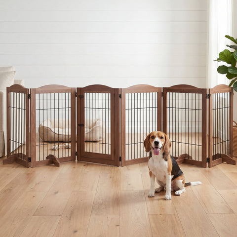 Unipaws Wood and Wire Pet Playpen