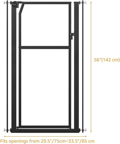 Unipaws Clear Acrylic 56" Extra Tall Pet Gate