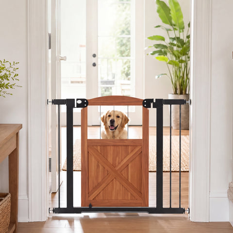 Unipaws Pressure-Mounted Dog Gate | Walk-Through