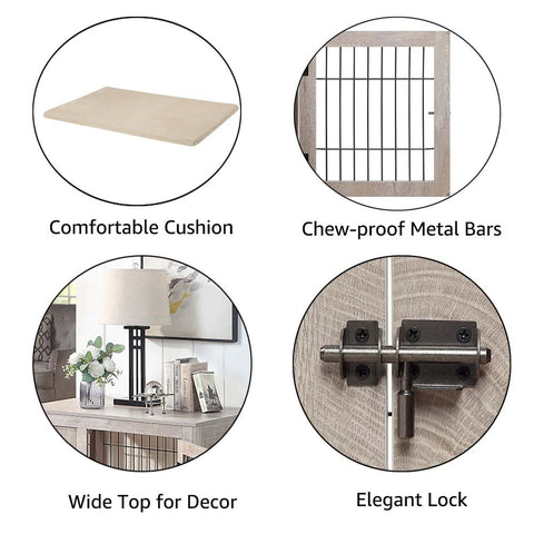 Unipaws Double Doors Dog Crate