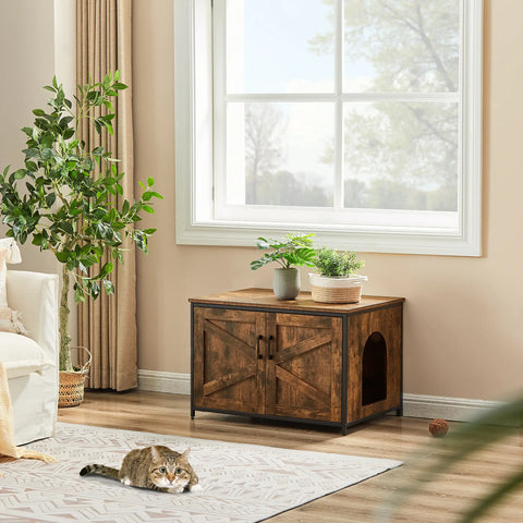 Unipaws Cat Litter Box Enclosure - Top Opening
