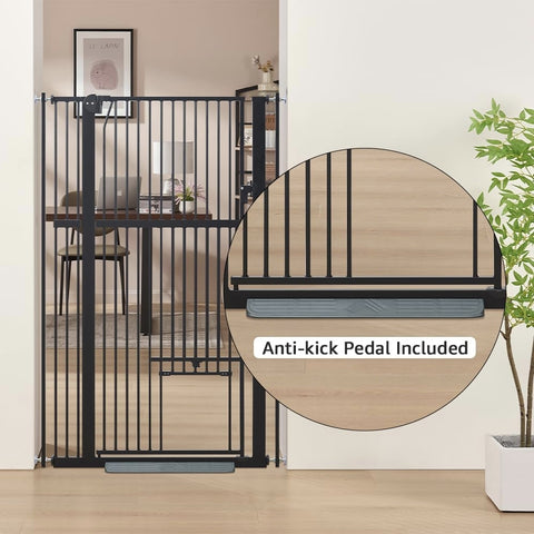 Pet Gate with Cat Door — Extra Wide, Pressure Mounted