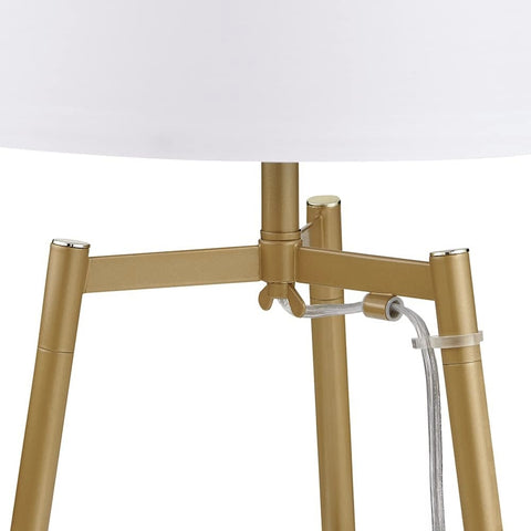 Unipaws 4-Tier Gold Shelf Floor Lamp