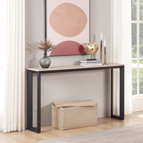 UniPawsStore2023_Rosary Blenn Console Table – 47" Triangular Metal Frame