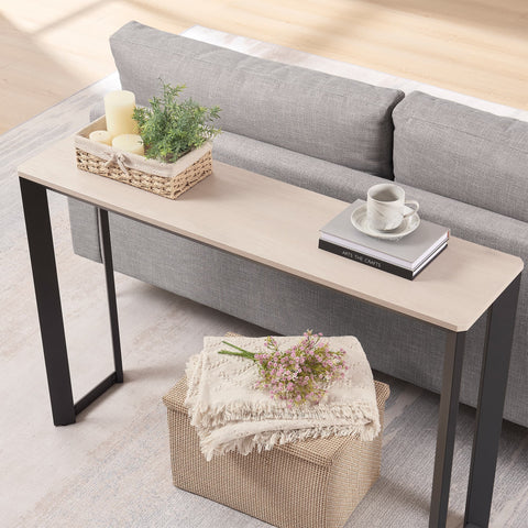 UniPawsStore2023_Rosary Blenn Console Table – 47" Triangular Metal Frame