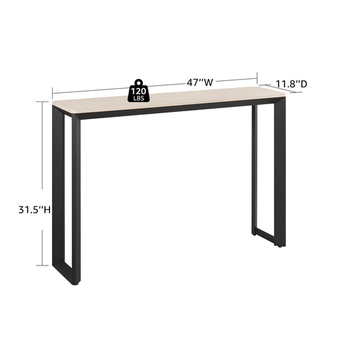 UniPawsStore2023_Rosary Blenn Console Table – 47" Triangular Metal Frame