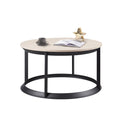 UniPawsStore2023_Rosary Blenn Round Coffee Table – Triangular Metal Frame