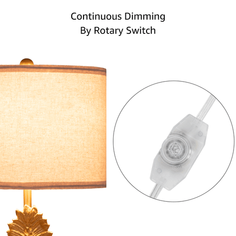 UniPawsStore2023_ROSEN GARDEN Dimmable Table Lamp with Marble Base (Set of 2)