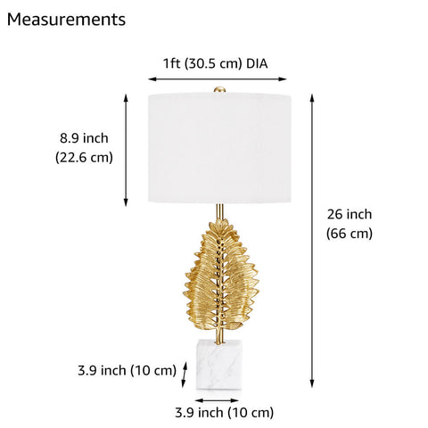 UniPawsStore2023_ROSEN GARDEN Dimmable Table Lamp with Marble Base (Set of 2)