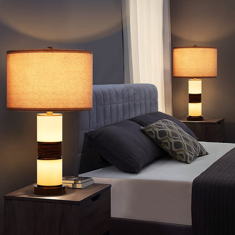 UniPawsStore2023_ROSEN GARDEN Table Lamp – 3 Modes, Dual Light (Set of 2)