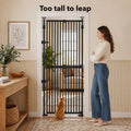Unipaws Extra Tall Cat Gate - Black | Multiple Sizes
