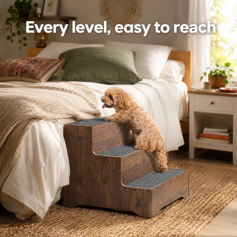 Wooden Pet Stairs / Ramps – Non-Slip for Dogs & Cats