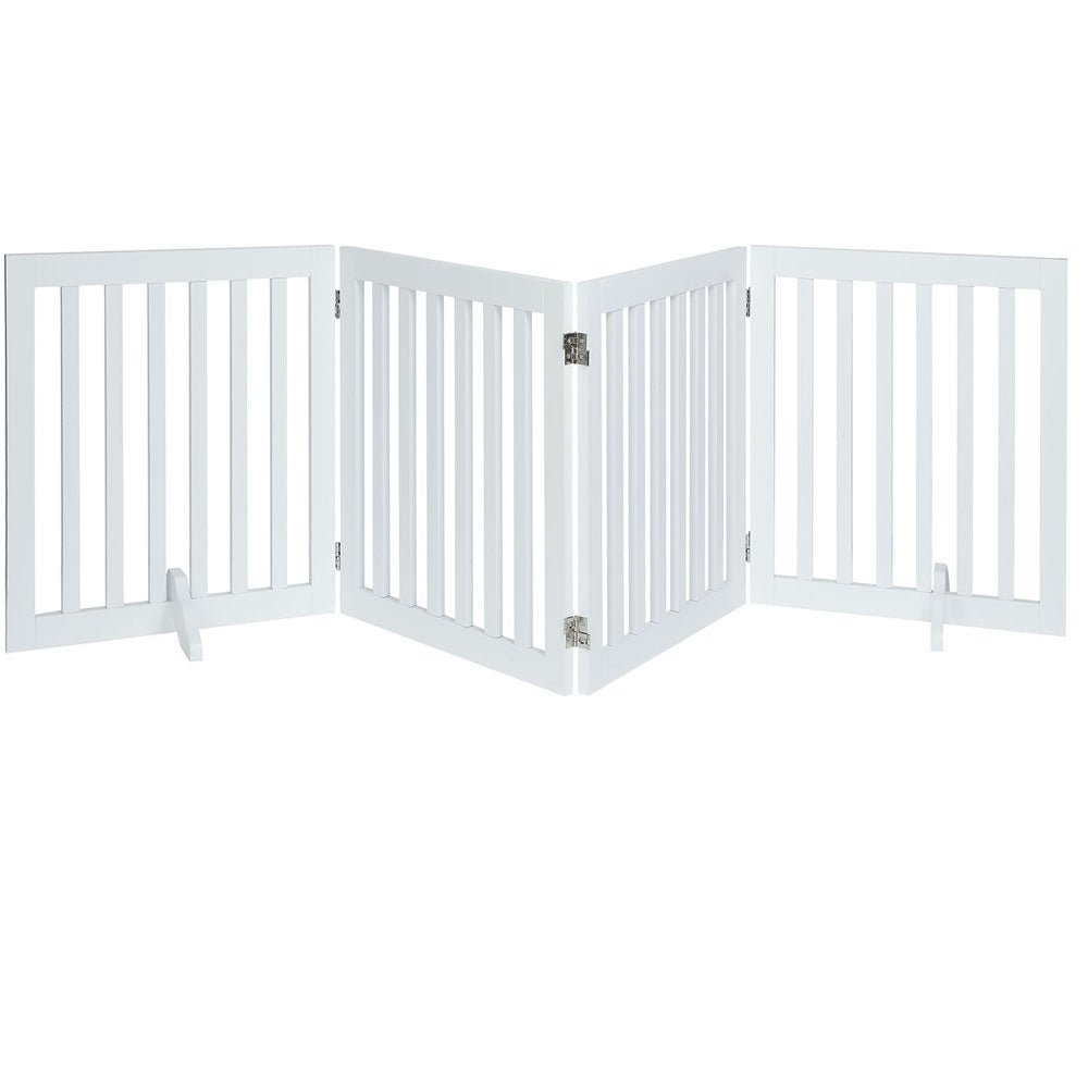 UniPawsStore2023_Unipaws Classic Indoor Dog Gate Wooden Pet Safety Gate