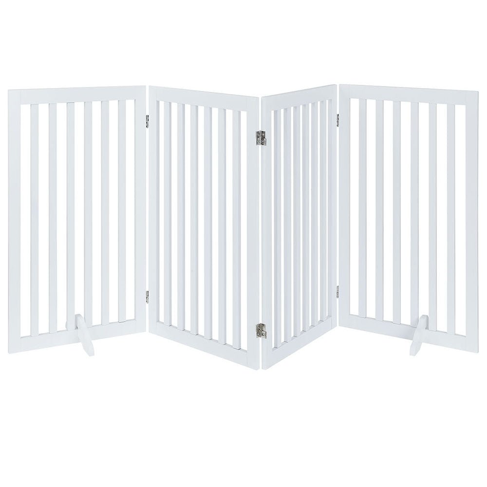 UniPawsStore2023_Unipaws Classic Indoor Dog Gate Wooden Pet Safety Gate