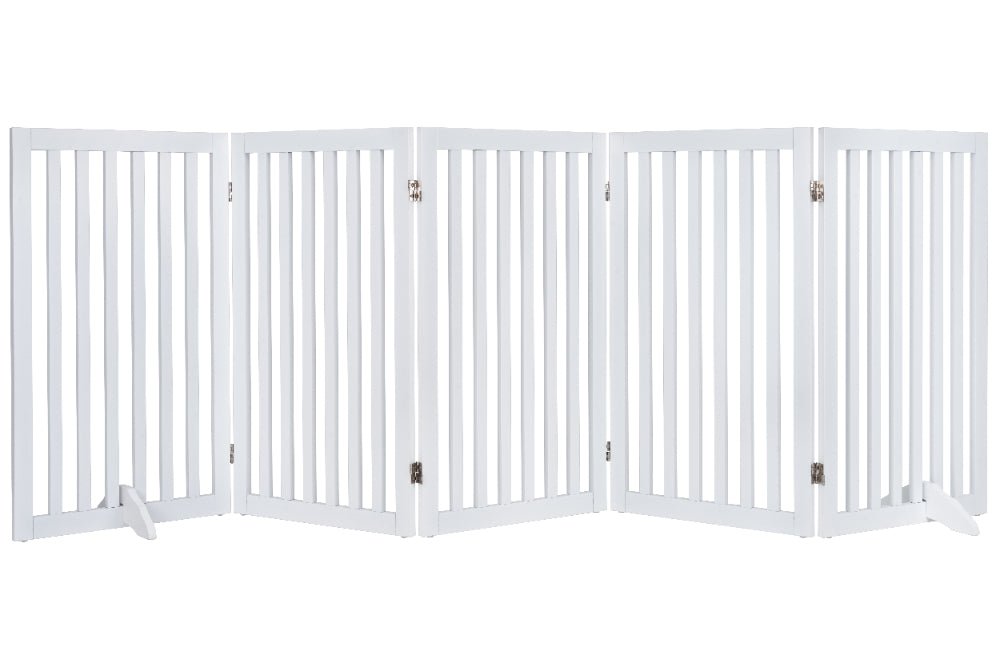 UniPawsStore2023_Unipaws Classic Indoor Dog Gate Wooden Pet Safety Gate